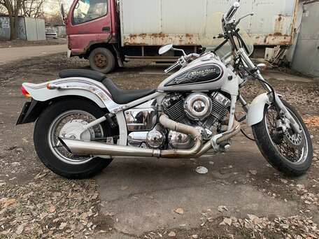 1999 Yamaha XVS400 Drag Star, белый, 399000 рублей, вид 2