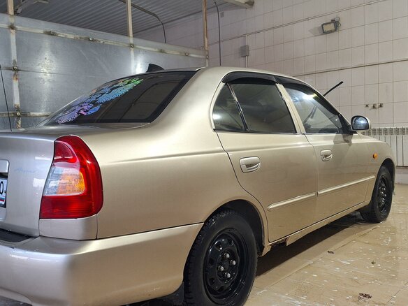 2005 Hyundai Accent ТагАЗ II, бежевый, 399000 рублей - вид 6
