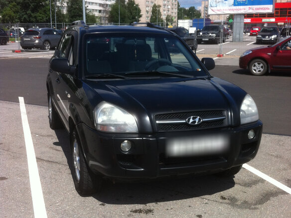 2004 Hyundai Tucson I, чёрный