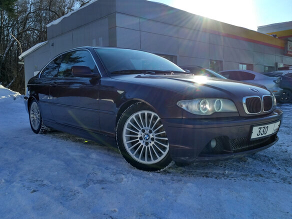 2003 BMW 3 серии 330i IV (E46) Рестайлинг, фиолетовый - вид 2