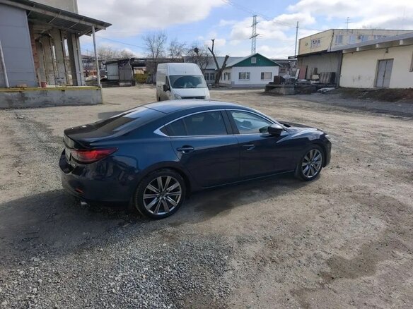 2017 Mazda 6 III (GJ) Рестайлинг, синий, 1880000 рублей - вид 6