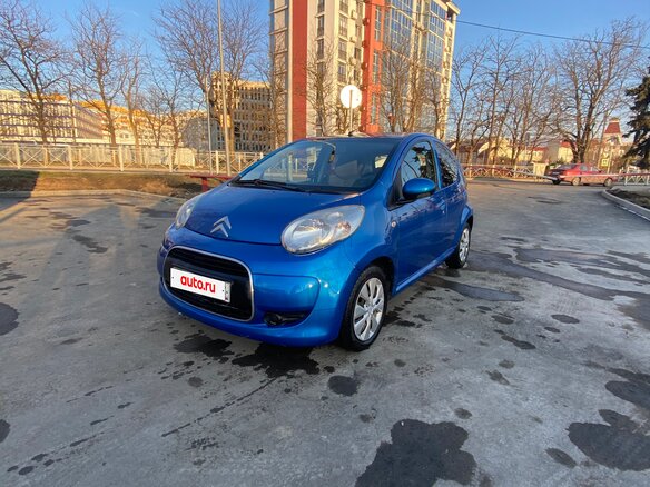 2011 Citroen C1 I Рестайлинг, синий, 640000 рублей - вид 4