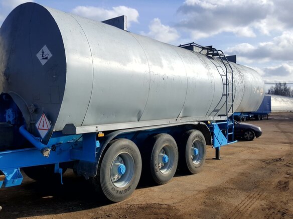 1990 Fruehauf Полуприцепы-цистерна, серебристый, 326664 рублей - вид 1