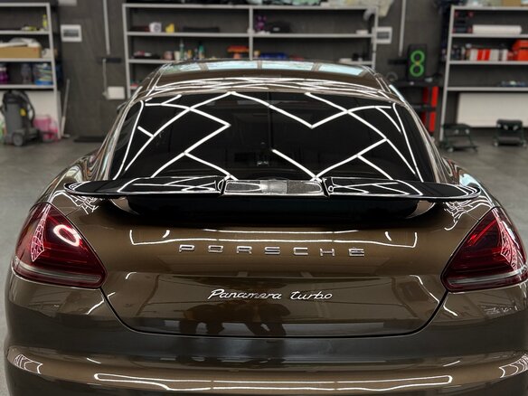 2014 Porsche Panamera Turbo I Рестайлинг, коричневый - вид 3