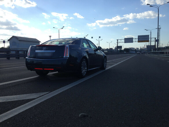 2012 Cadillac CTS II, голубой - вид 1