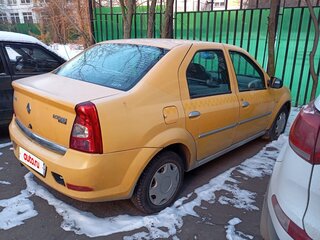 2012 Renault Logan I Рестайлинг, жёлтый, 210000 рублей, вид 4