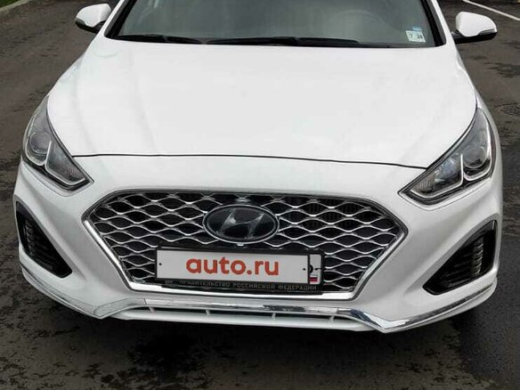 2019 Hyundai Sonata VII (LF) Рестайлинг, белый, 2300000 рублей