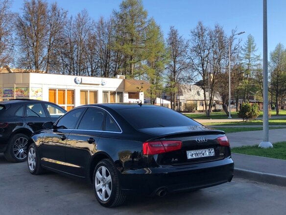 2011 Audi A6 IV (C7), чёрный - вид 2
