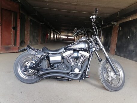 2006 Harley-Davidson Street Bob, чёрный, 799000 рублей, вид 1