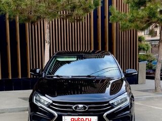 2024 Lada (ВАЗ) Vesta I Рестайлинг (NG), чёрный, 1400000 рублей, вид 2