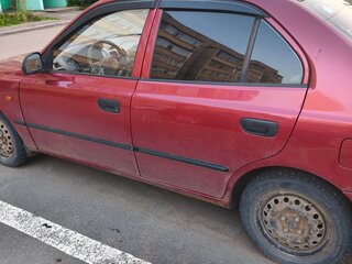 2005 Hyundai Accent ТагАЗ II, красный, 300000 рублей, вид 3
