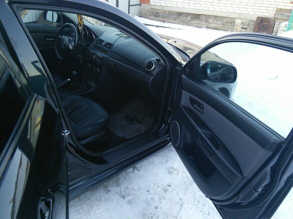 2007 Mazda 3 I (BK) Рестайлинг, чёрный - вид 3