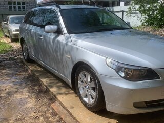 2007 BMW 5 серии 520d V (E60/E61) Рестайлинг, серебристый, 1200000 рублей, вид 2