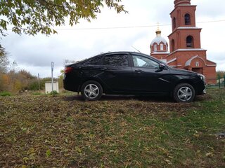 2017 Lada (ВАЗ) Vesta I, чёрный, 600000 рублей, вид 3