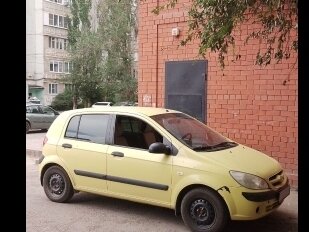 2006 Hyundai Getz I Рестайлинг, жёлтый - вид 3