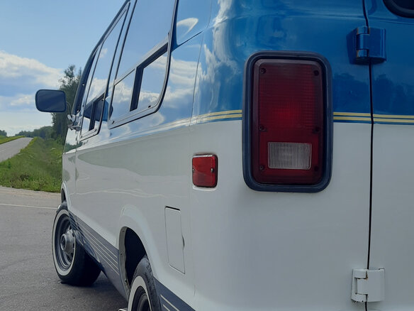 1992 Dodge Caravan II, голубой, 2500000 рублей - вид 10