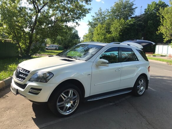 2011 Mercedes-Benz M-Класс 350 II (W164) Рестайлинг, белый