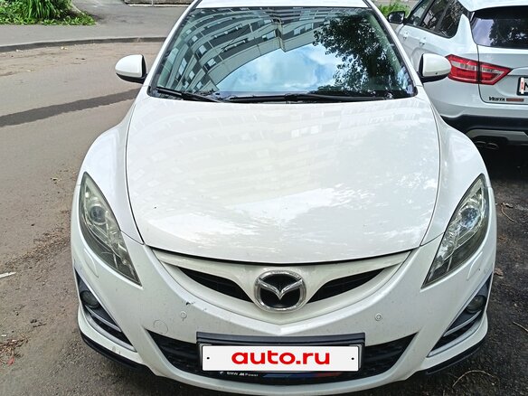 2011 Mazda 6 II (GH) Рестайлинг, белый, 810000 рублей - вид 2