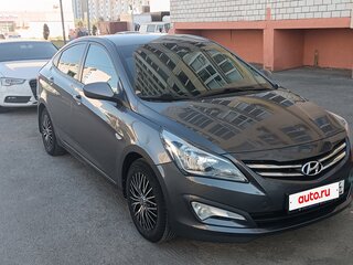 2014 Hyundai Solaris I Рестайлинг, серый, 875000 рублей, вид 2