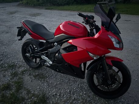 2011 Kawasaki ER-4F (Ninja 400R), красный, 405000 рублей, вид 4