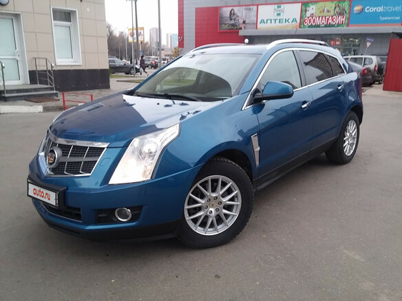 2010 Cadillac SRX II, синий