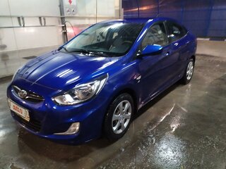 2012 Hyundai Solaris I, синий, 900000 рублей, вид 4