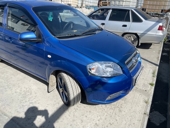 2008 Chevrolet Aveo I Рестайлинг, синий, 450000 рублей - вид 8