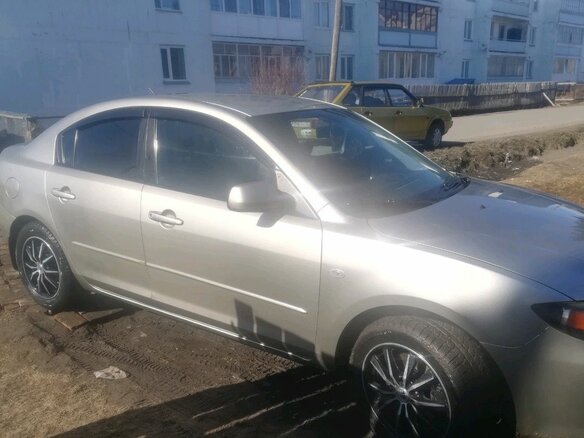 2004 Mazda 3 I (BK), бежевый, 550000 рублей - вид 3