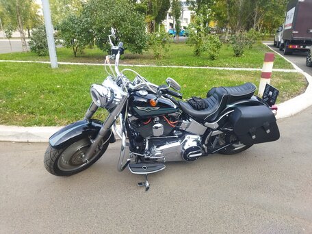 2008 Harley-Davidson Fat Boy, чёрный, 1350000 рублей, вид 2