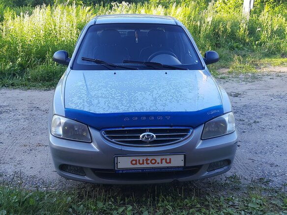 2008 Hyundai Accent ТагАЗ II, бежевый, 435000 рублей