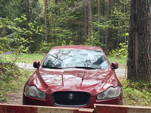 2008 Jaguar XF I, красный, 1185000 рублей - вид 5