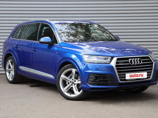 2016 Audi Q7 II (4M), синий, 5500000 рублей, вид 2