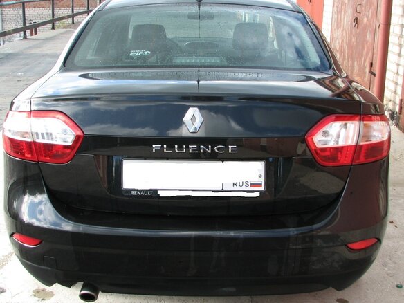 2014 Renault Fluence I Рестайлинг, чёрный - вид 1