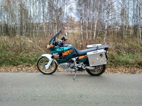 1995 Honda XRV 750 Africa Twin, зелёный - вид 11