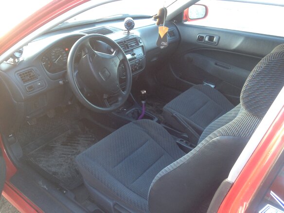 1996 Honda Civic, красный - вид 4