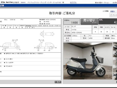 1998 Honda Lead 90, серебристый, 240000 рублей, вид 1