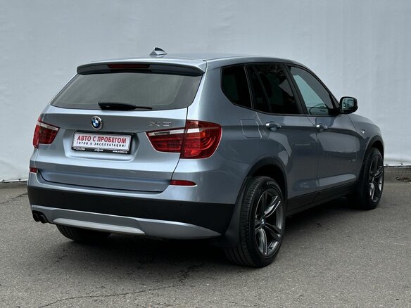 2011 BMW X3 28i xDrive II (F25), голубой - вид 4