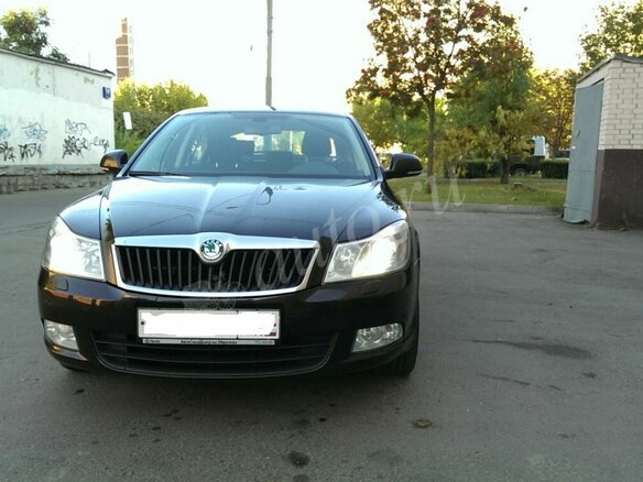 2011 Skoda Octavia II (A5) Рестайлинг, чёрный