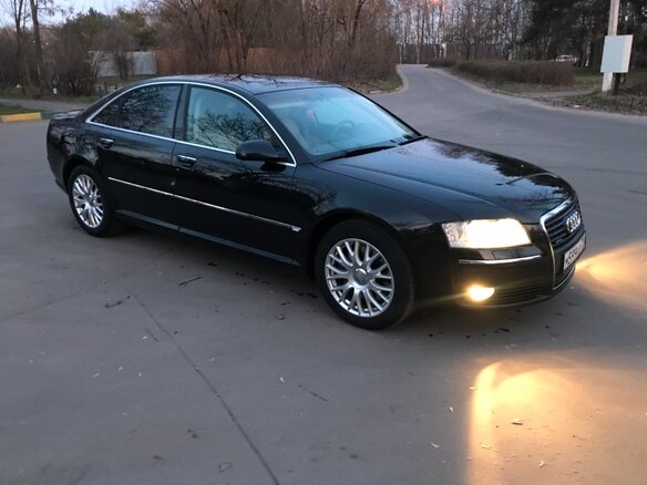 2006 Audi A8 II (D3) Рестайлинг, чёрный - вид 4