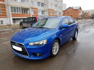 2012 Mitsubishi Lancer X Рестайлинг, синий, 715000 рублей, вид 1