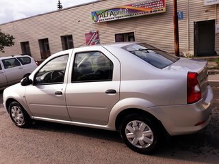 2014 Renault Logan I Рестайлинг, серебристый, 340000 рублей, вид 4