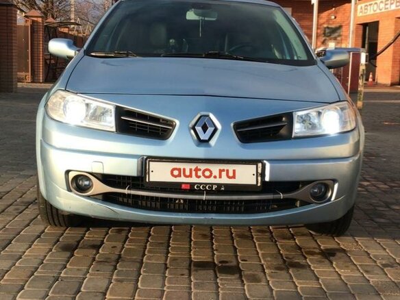 2008 Renault Megane II Рестайлинг, голубой, 420000 рублей - вид 2