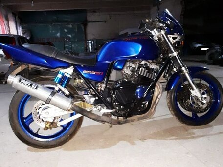 2001 Honda CB 400 Super Four, синий, 300000 рублей, вид 1
