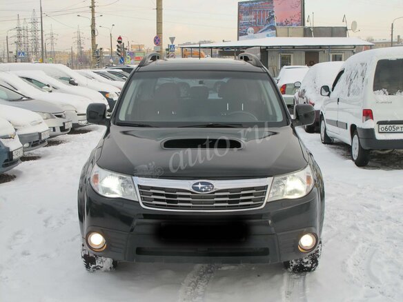 2008 Subaru Forester II Рестайлинг, чёрный - вид 1