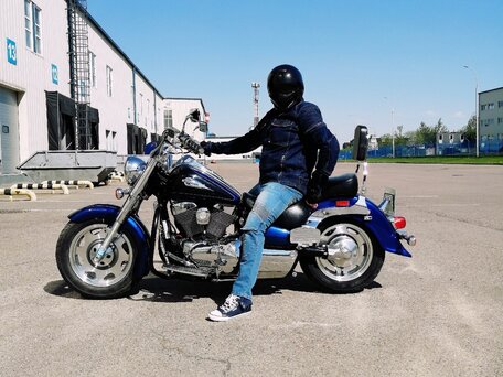 2000 Suzuki Intruder VL 1500 LC, синий, 600000 рублей, вид 1
