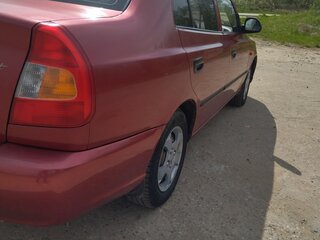 2006 Hyundai Accent ТагАЗ II, красный, 270000 рублей, вид 5