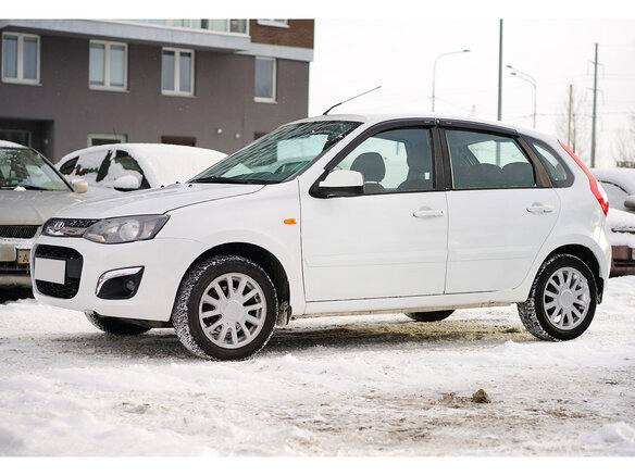 2013 Lada (ВАЗ) Kalina II, белый - вид 2