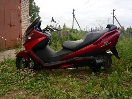 2006 Suzuki Burgman (SkyWave) 400, пурпурный, 300000 рублей, вид 4