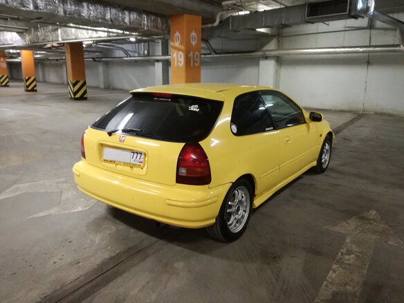 1998 Honda Civic VI, жёлтый - вид 2