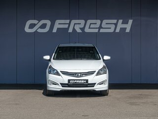 2015 Hyundai Solaris I Рестайлинг, белый, 830000 рублей, вид 3